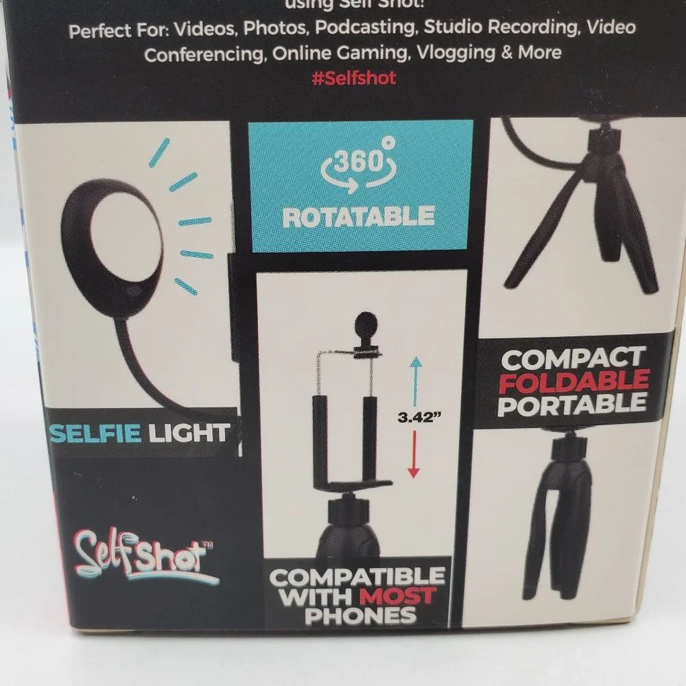 NIB PREMIER SELFSHOT SELFIE LIGHT POD